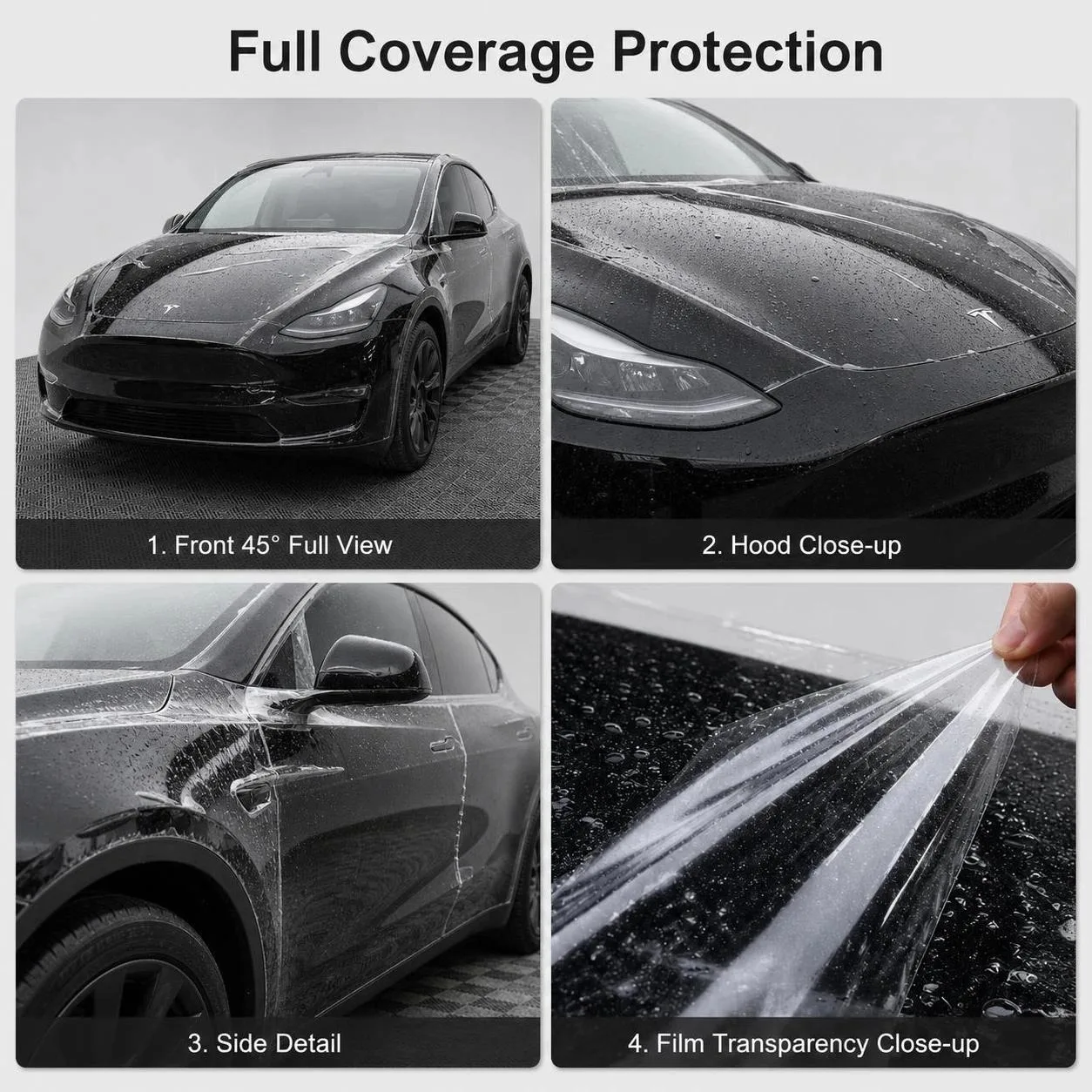 PPF Lackschutzfolie Transparente TPH Auto-Vinylfolie Kratzfest Selbstheilend Wasserdicht Unsichtbare Autokarosserie-Schutzaufkleber – Detail 4