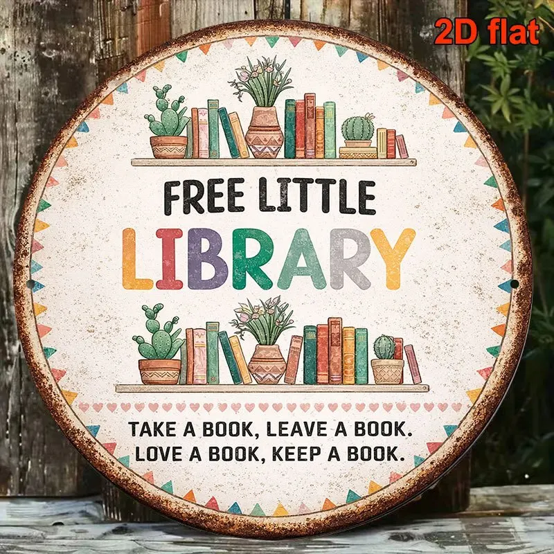 2D Flat Wood 1pc, Round Wooden Sign, Retro Wooden Plaque about 