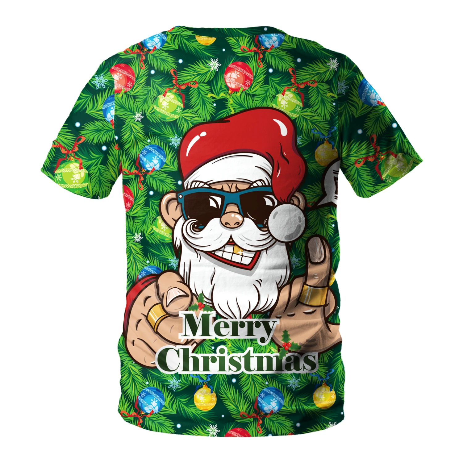 مضحك وهمية قطعتين الرجال عيد الميلاد ثلاثية الأبعاد طباعة تي شيرت سانتا كلوز التعادل الجرافيك تيز موضة بلايز فضفاضة غير رسمية زوجين الشارع الشهير