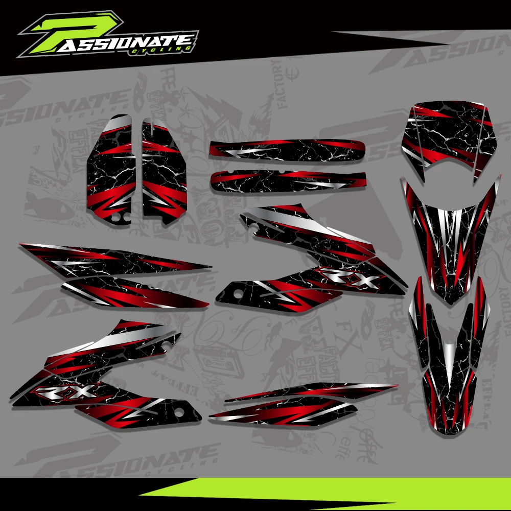 Grafika Naklejki Motocyklowe Tło dla Aprilia SX RX 125 SX125 RX125 2018 2019 2020 2021 2022 2023 2024