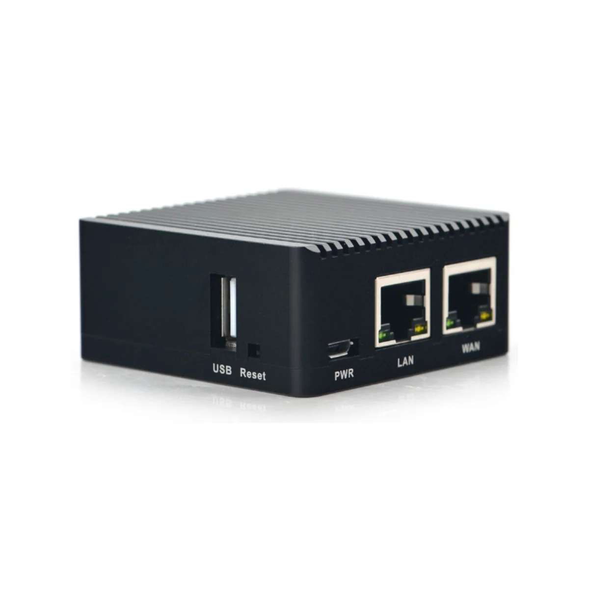 AT87-Nanopi R2S Metal Shell Openwrt Systeem RK3328 Mini enrutador Dual Gigabit Poort 1Gb Grote Geheugen