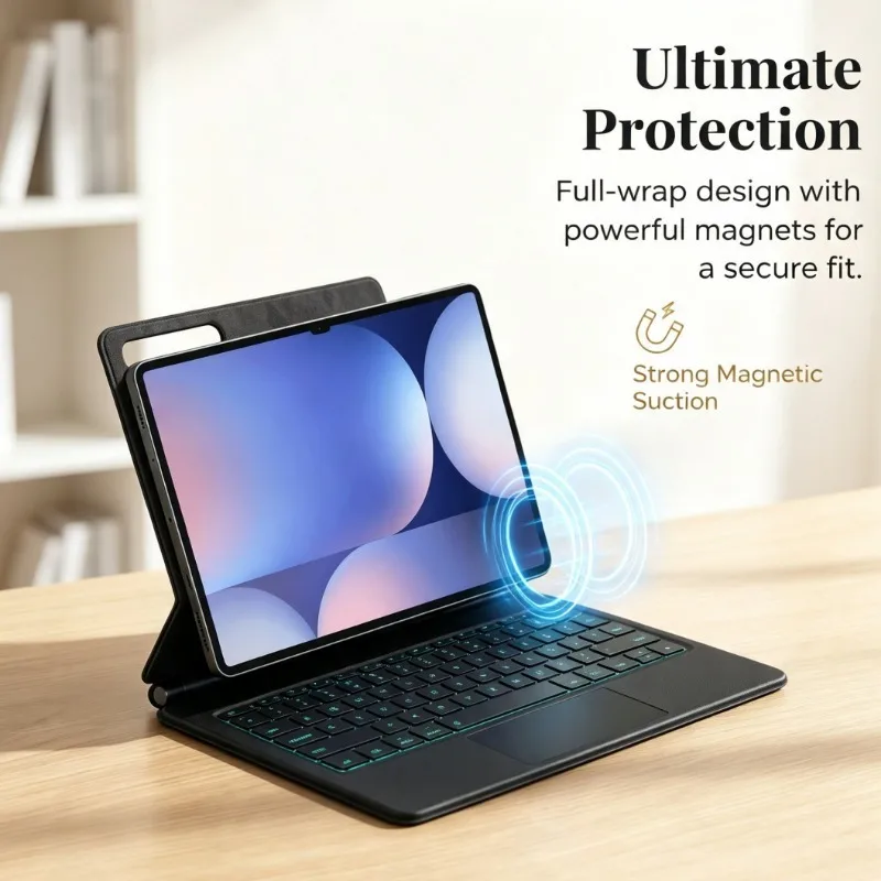 Detachable Magnetic Compatible With Samsung Galaxy Tab S10 Ultra S9 Ultra S8 Ultra 14.6 Inch With Multi-Gesture Touchpad Case