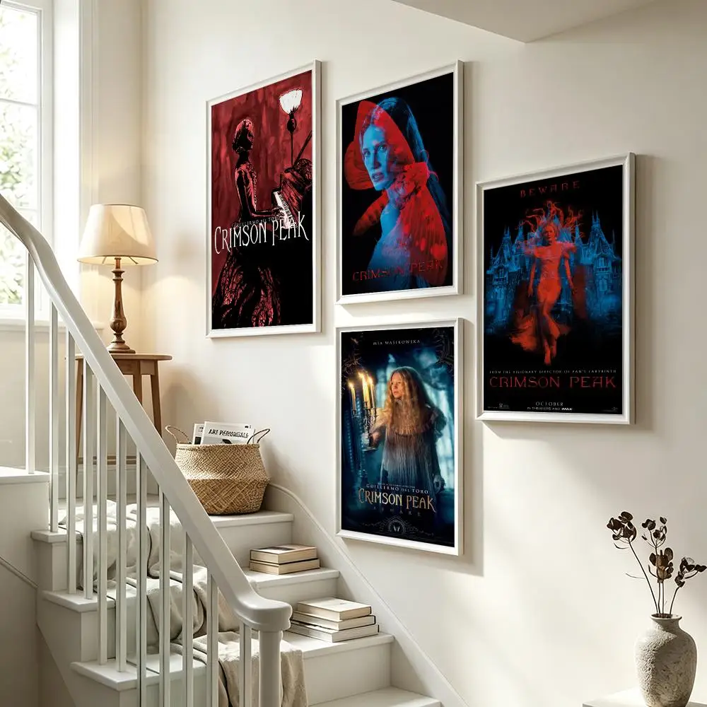 movie Crimson Peak Poster Poster HD Waterproof Self-adhesive Art Print Wall Decor for Bedroom Living Room Gift