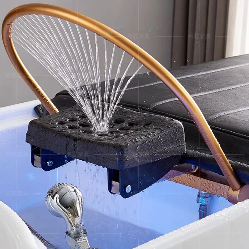 Hair Washbasins Shampoo Bowl Chair Spa Bed Women\'s Beauty Salon Chairs Water Hoop Japanese Scalp Treatment Massage Nail Products