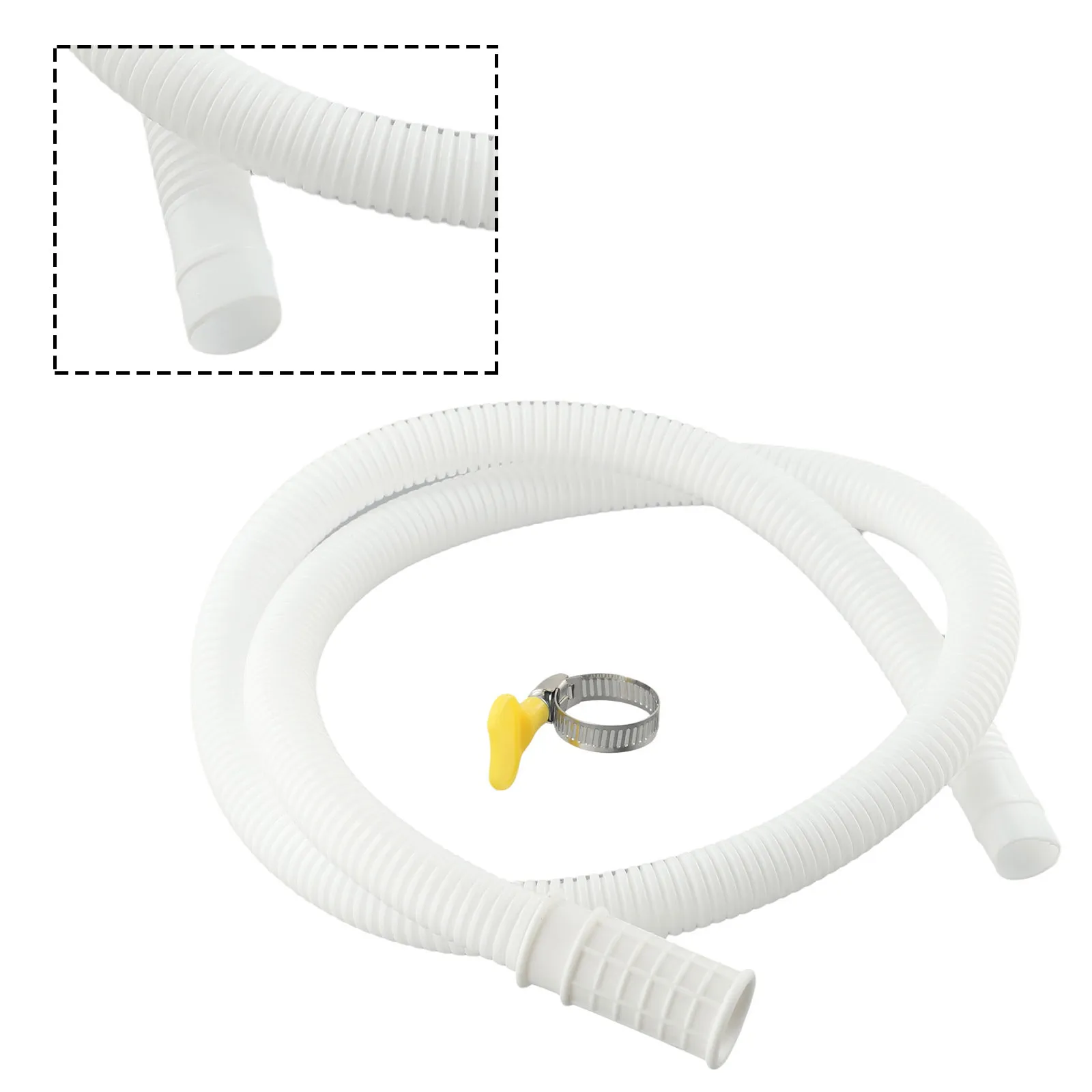 Washing Machine Water Inlet Hose Air Conditioner Drain Pipe 1m 17mm TPE White Extension Tube For Semi Automatic Washer And Mop S