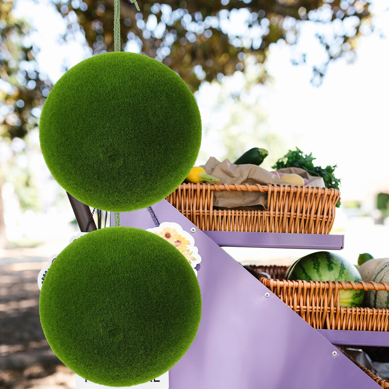 كرة الطحلب الاصطناعية كرة نباتية صناعية ديكور واقعي لحديقة المنزل بونساي عرض الأزهار ديكور ديكور صناعي