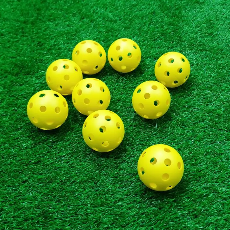 Pickleball Match Balls 12/6 PCS 74mm 40 Holes Colorful Stable Bounce Wearproof for Professional Amateur Players