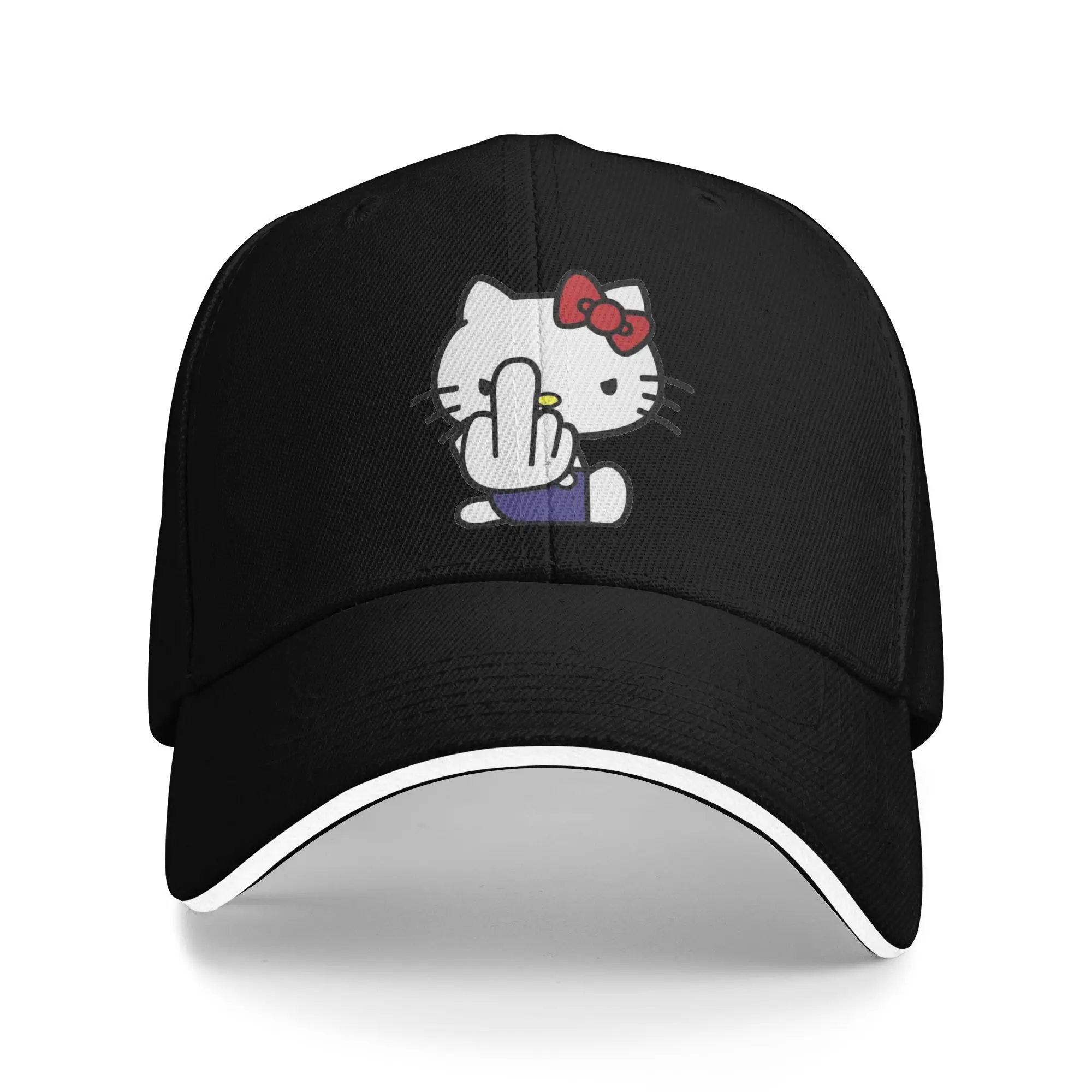 

Hello Kitty Sun Baseball Cap Summer Fashion Trucker Hat For Female Male Hiking Fishing Baseball Caps