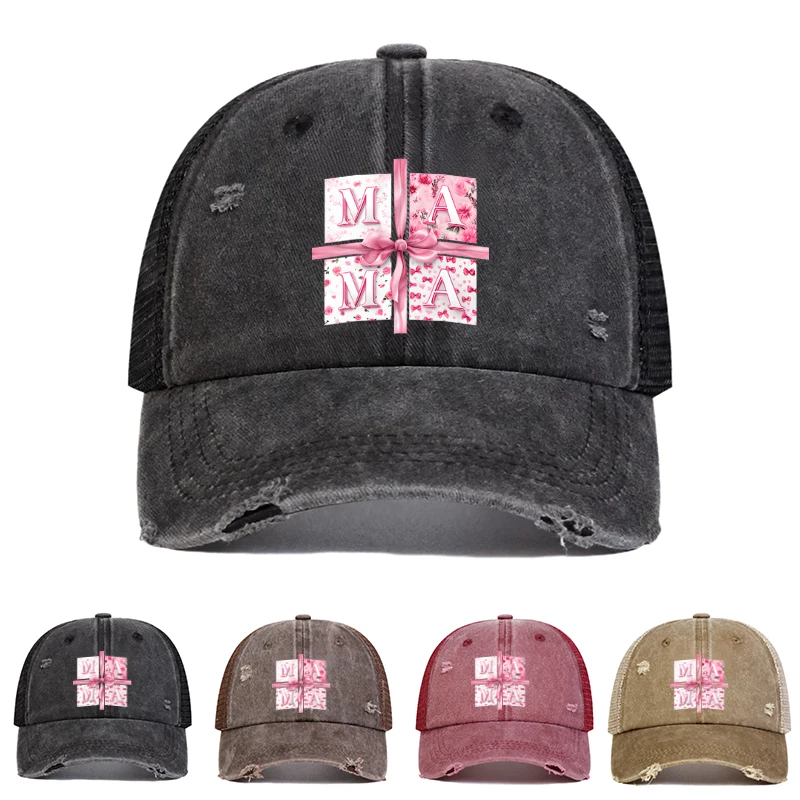1pc Mama Printted Mother‘s Day Baseball Cap for Women,summer Outdoor Breathable and Adjustable Dad Hat Gifts for Men Outdoor Hat