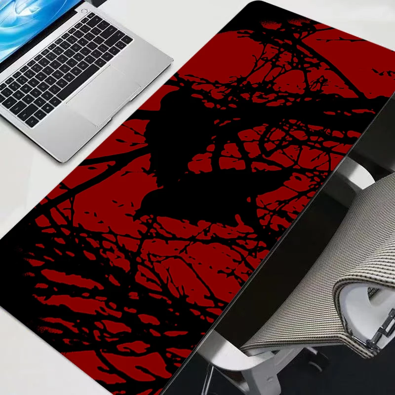 Black Crow Anime Mouse Pad Laptop Cool Red Gamer Cabinet Keyboard Rug Large White Gaming Mousepad Computer Cloud Desk Mat Carpet