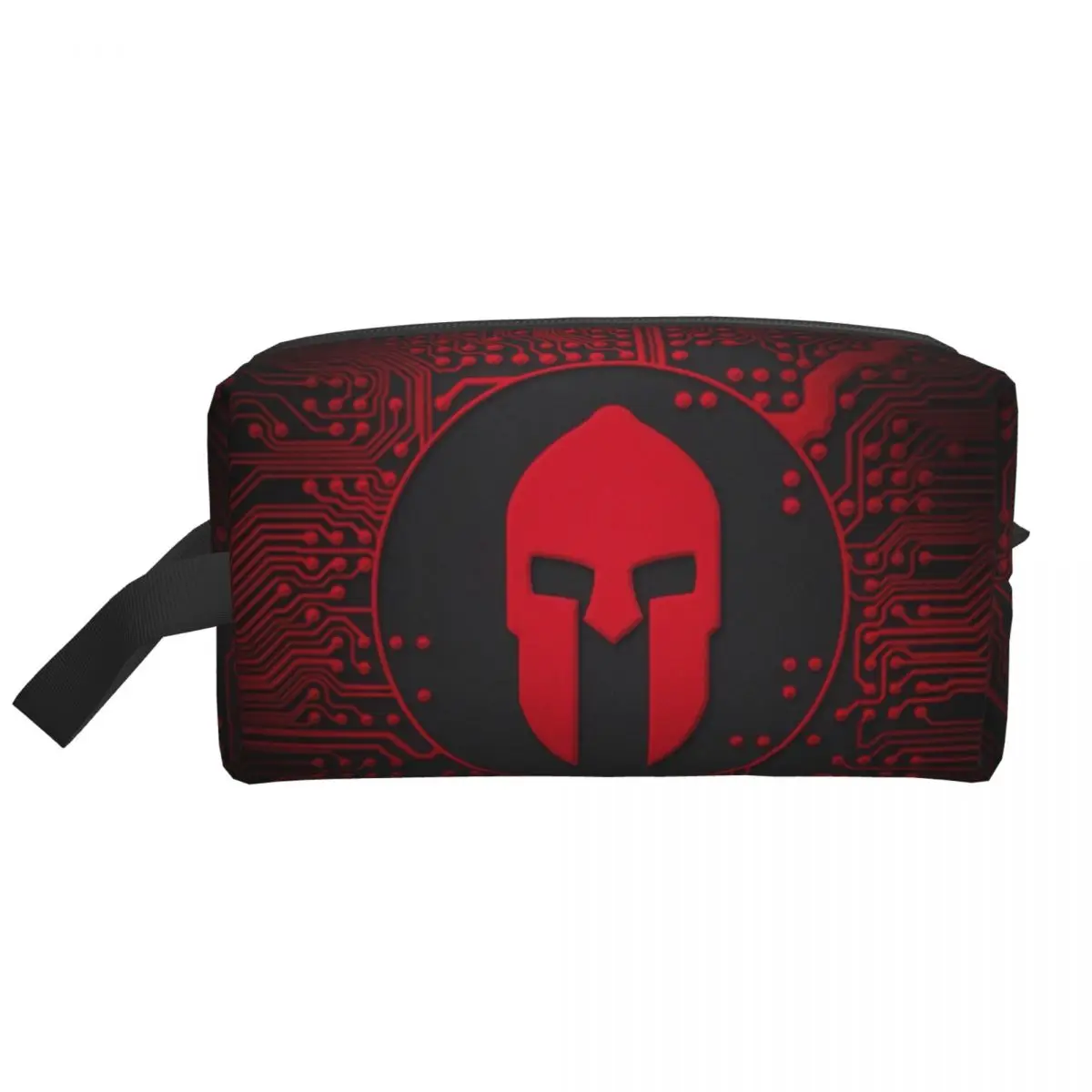 Sparta Warrior Spartan Skull Cosmetic Bag Women Kawaii Large Capacity Makeup Case Beauty Storage Toiletry Bags