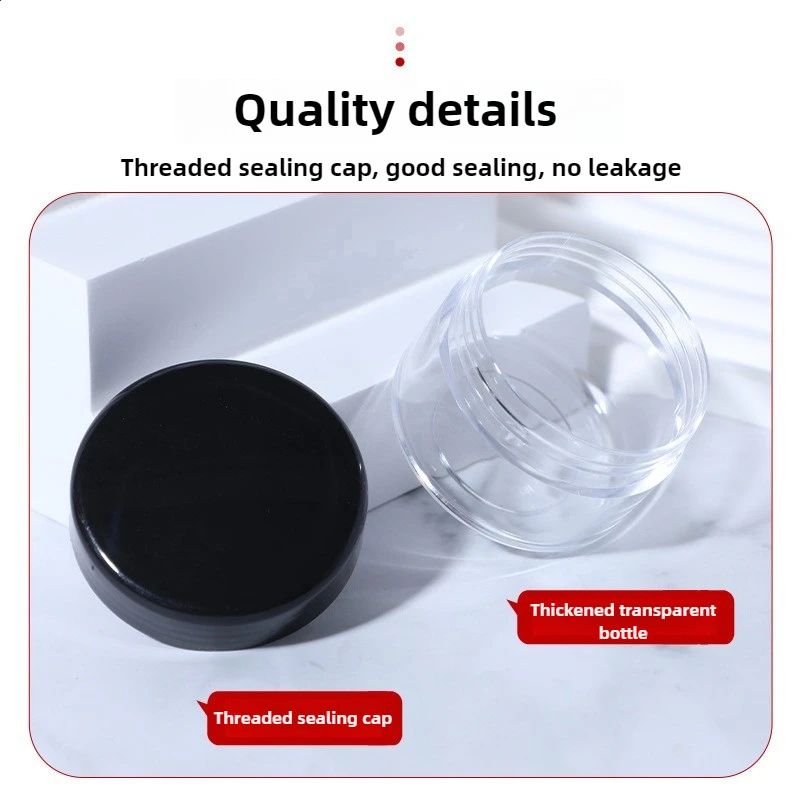 5/10PCS Cream Box Cream Bottle Trial Sample Empty Container Make Up Vials Face Cream Sample Pots Gel Box Transparent Bottling