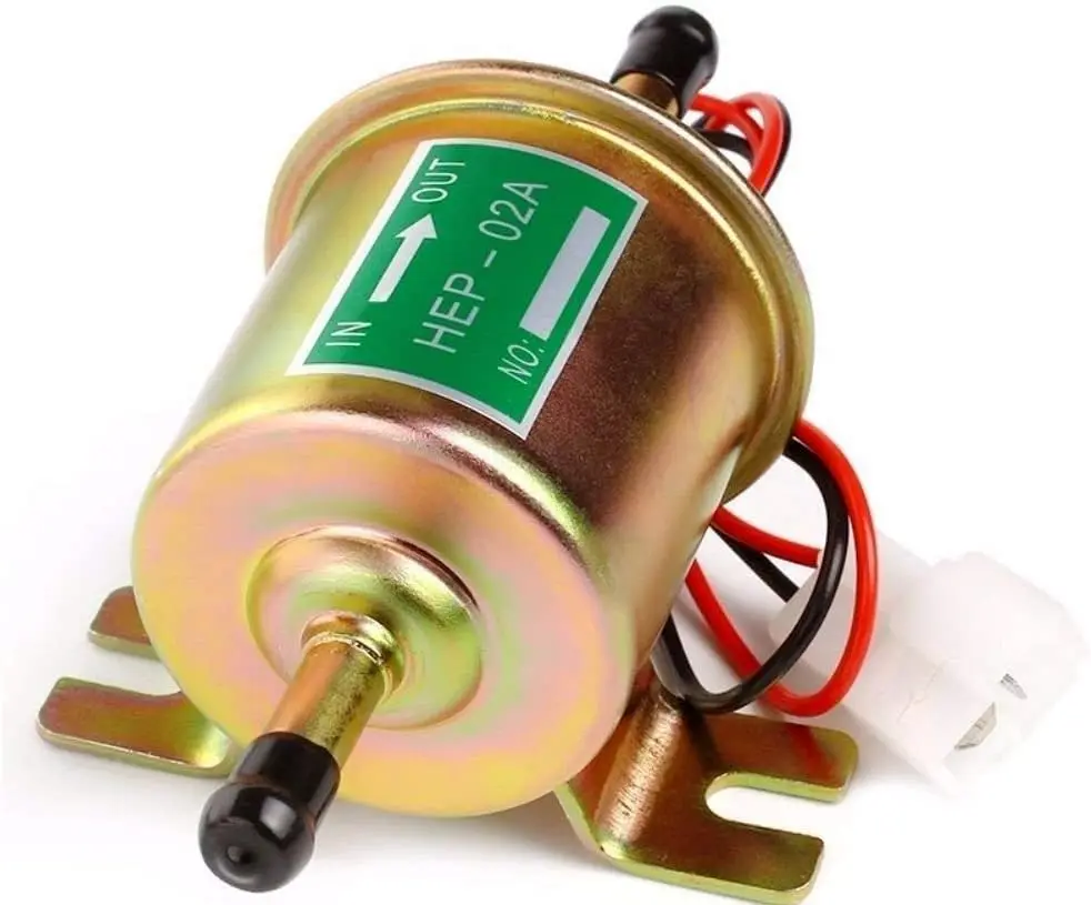 Elektrische Kraftstoffpumpe, 12 V, elektrische Übertragung, universelle Niederdruck-Gas-Diesel-Übertragung, Inline-Kraftstoffpumpe, 2,5–4 psi, HEP-02A für Rasen