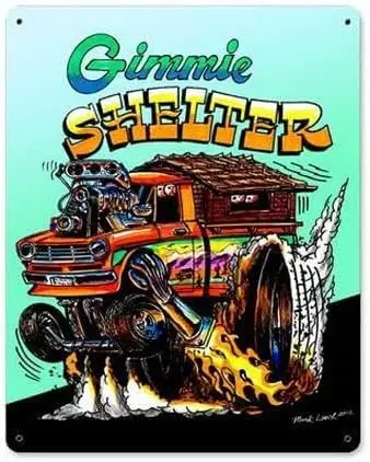 Metal Plate Tin Sign Antique Retro Hot Rod Vintage Home Wall Decorative Dimension Size: