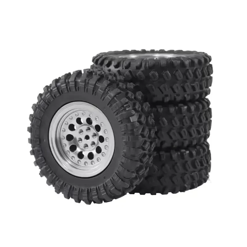 5mm Hex MN99S Rubber RC Wheels for MN98 MN82, WPL C24-1 B36 D12 C64 D74-1 Off Road Car Upgrade, High-Performance RC Tire 70mm