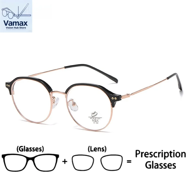 

VAMAX TR90 Ultra Light Eyeglasses Frames For Women Myopia Optional Men Eyebrow Trend Setter