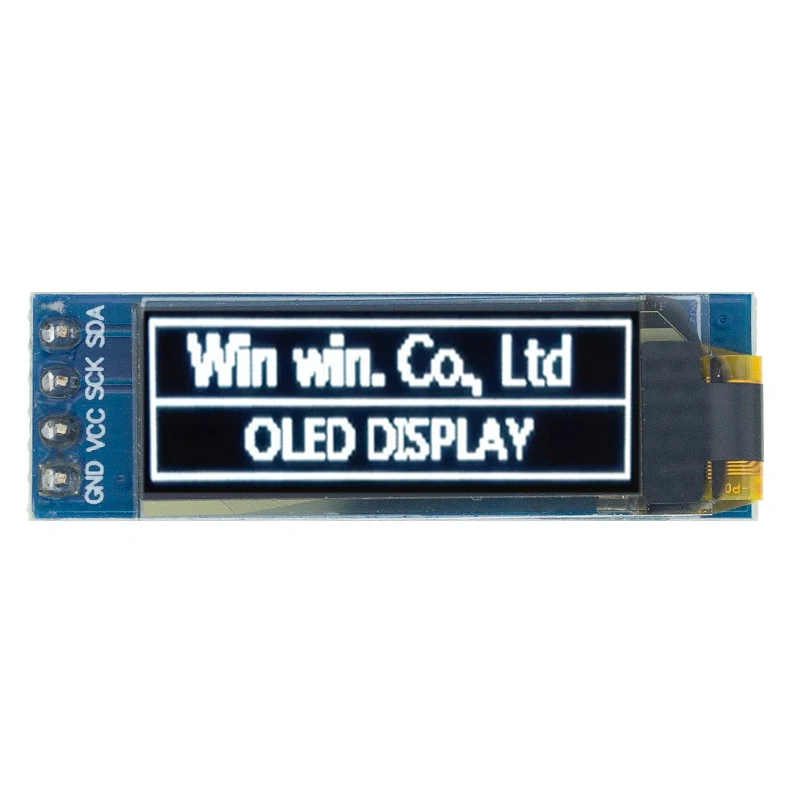 I2C OLED Display Module 0.91 Inch I2C SSD1306 OLED Display Module White / BLUE I2C OLED Screen Driver DC 3.3V~5V for Arduino