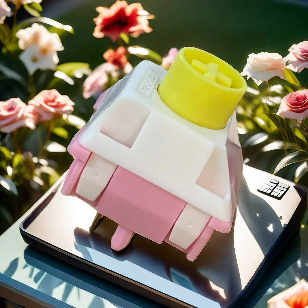 

Jerrzi Lotus Switch V2 Mechanical Switches 5pins Linear Switch 45g Hot Swap Customized Keyboard Switch for Gaming