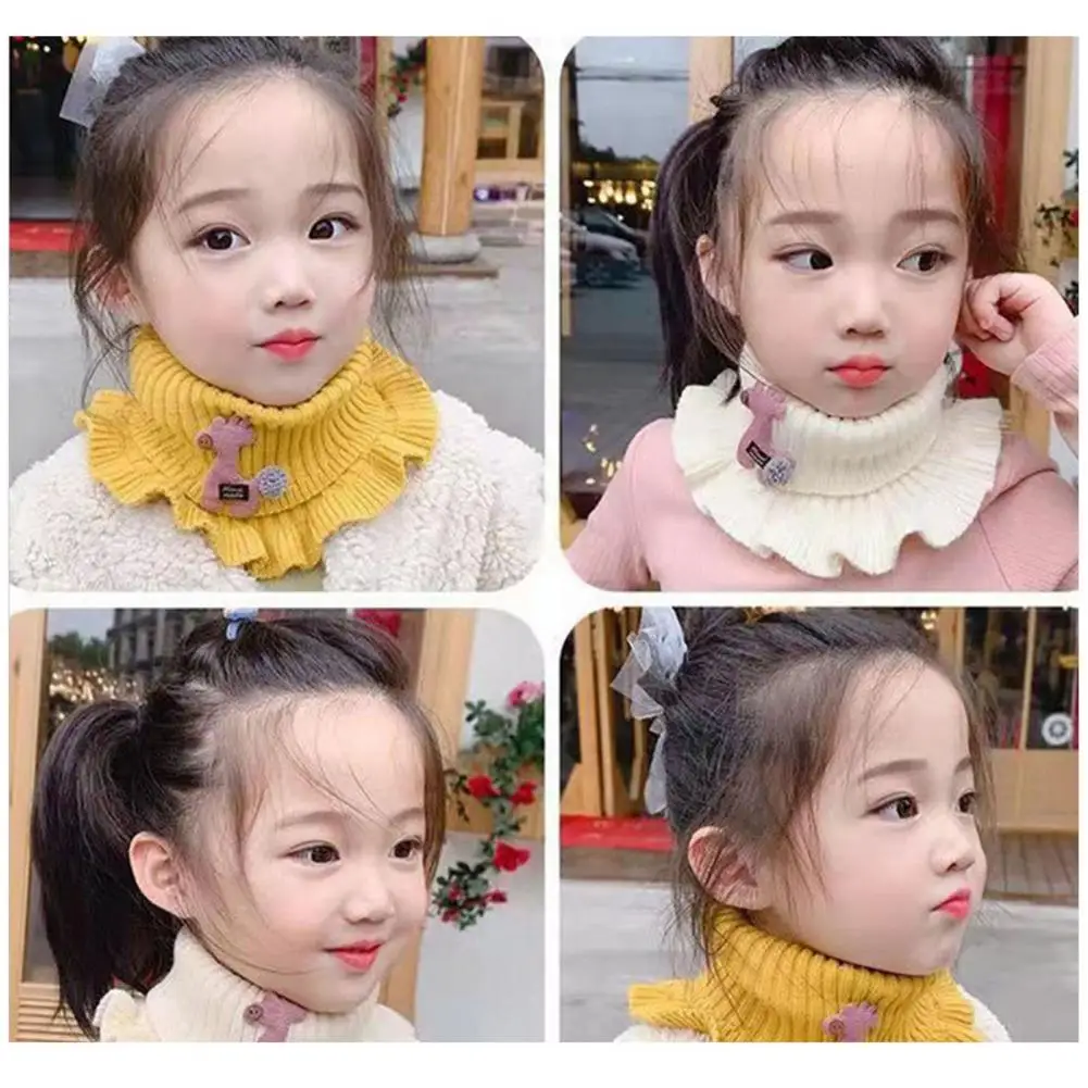 Kids Collar Scarf Women Winter Neck Gaiter Soft Keep Warm Beautiful Outdoor Children Winter Neck Warmer hijab шарф 목도리 echarpe