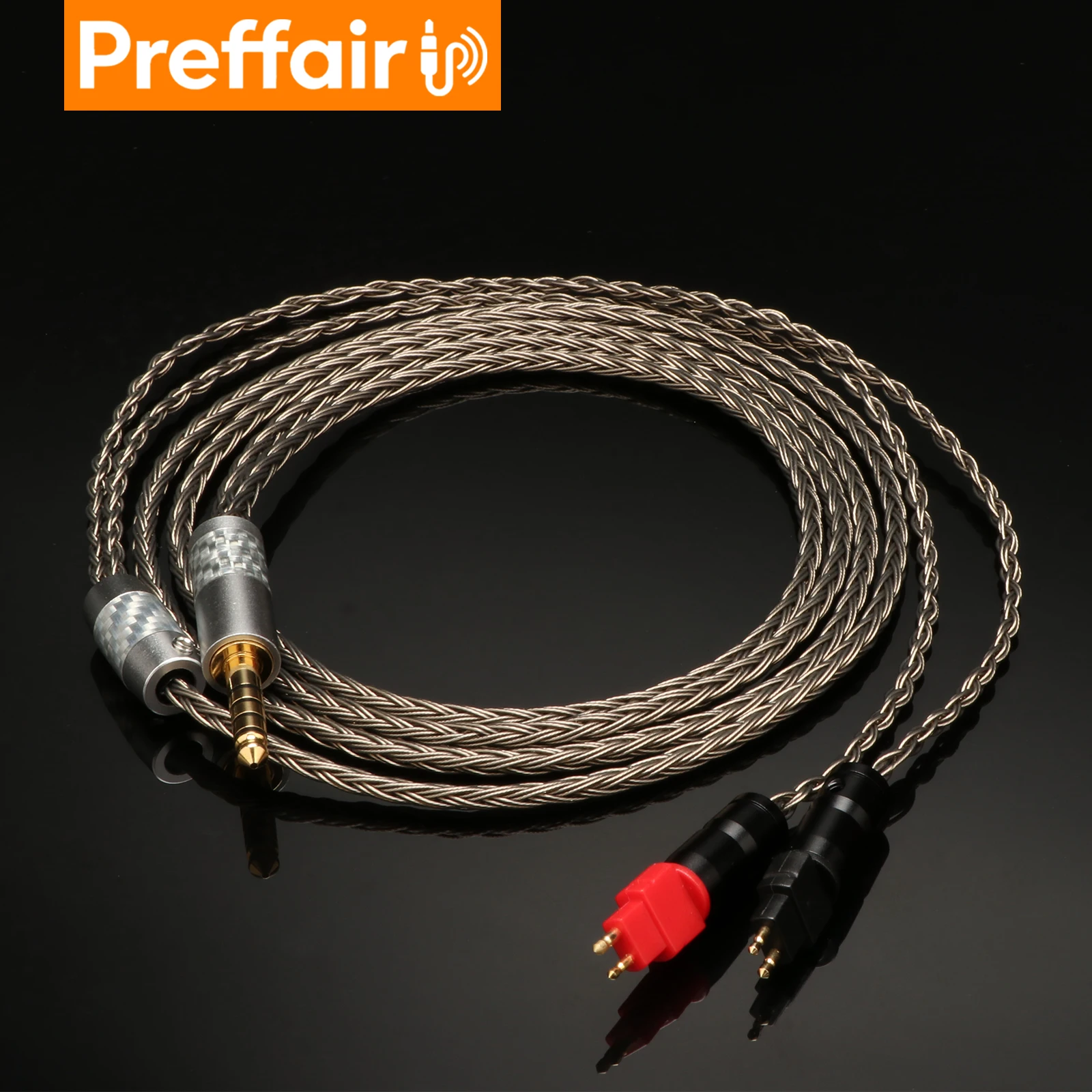 Preffair 7N OCC Upgrade 4.4mm 6.5 xlr 3.5 stereo 16 Core Headphone Cable For HD580 HD600 HD650 HD25 HD660S hd565 hd545