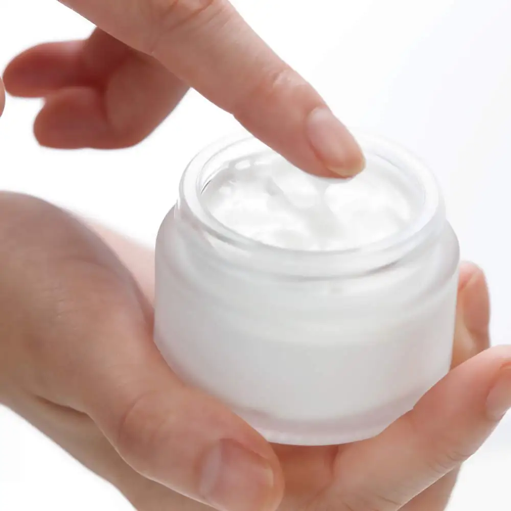 24-6 قطع برطمانات كريم زجاجية 15/30 مل برطمان زجاجي شفاف بلوري، حاوية مستحضرات تجميل فارغة قابلة لإعادة الملء لمرهم كريم الوجه