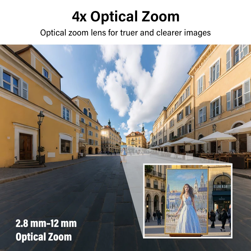 Dahua Original 4MP PTZ Camera Starlight CCTV 4X Optical Zoom Outdoor Face Detection Network IP Camera SMD Security SD22404DB-GNY