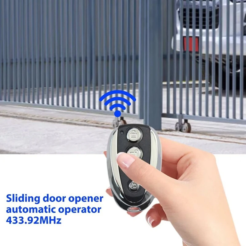 IDUD Remote Control For Automatic Gate Opener -433.92 Mhz Electric Rolling Driveway Security Kit With Backup Keys