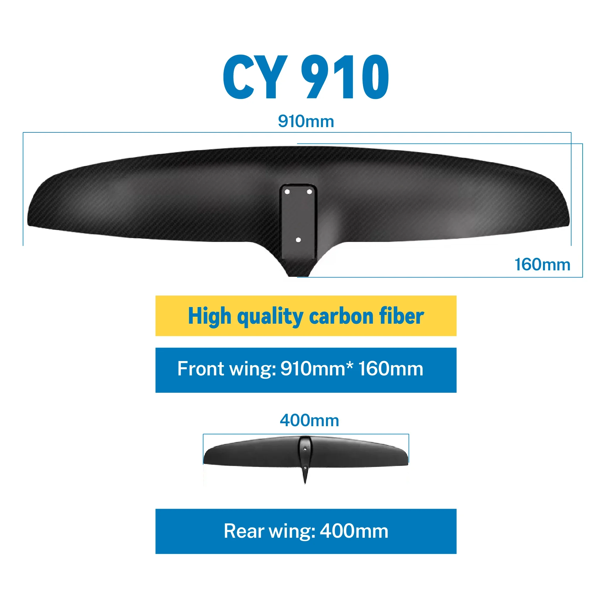 CY 910 Carbon Fiber Surfboard Hydrofoil Hardboard SUP with Electric Starting System Wholesale Inflatable Board Tail Wing Surfing