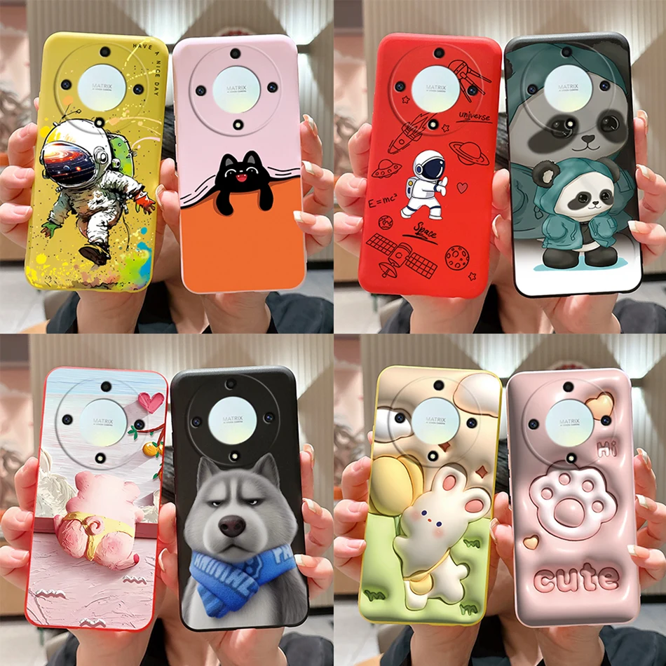 For Honor Magic 5 Lite 5G Case Popular Astronaut Soft Shockproof Silicone TPU Phone Back Cover For Honor Magic5 Lite X9a Fundas