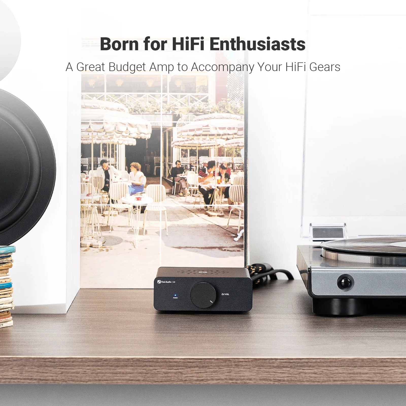 Fo si Audio V3 2 Channel 300w X2 مضخم طاقة ستيريو مصمم لعشاق الصوت HiFi Amp للطلب المسبق