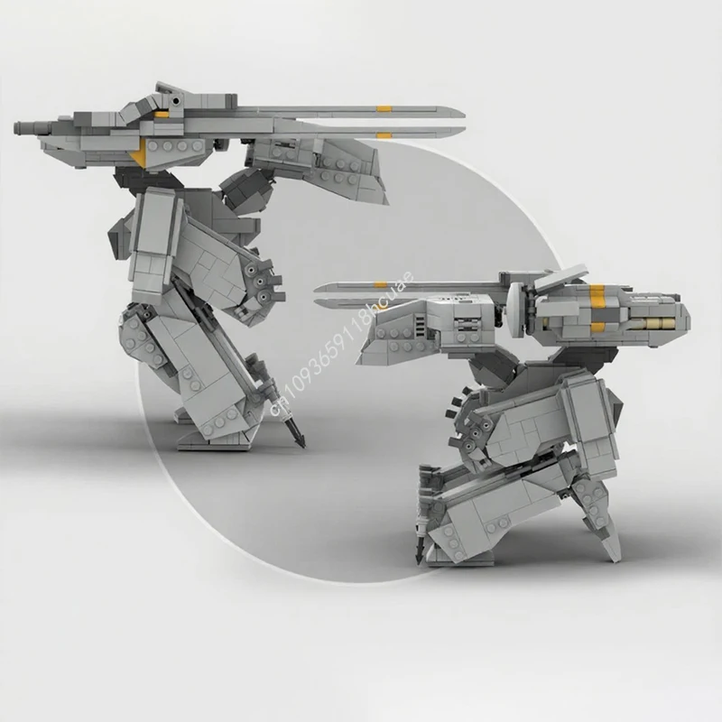 1032pcs MOC Metal Gear Solid REX Scale Model Building blocks Kids Modular creative craft toys Assemble DIY Christmas gifts