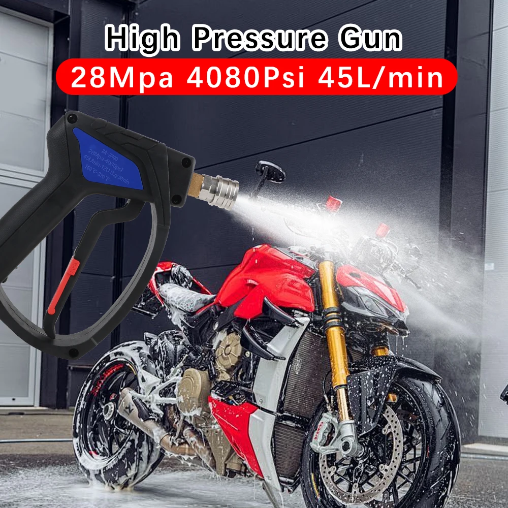 محول مقبس M22 مقاس 14 مم لكارشر مع 5 فوهات رش الصابون 28Mpa 4080Psi آلة غسل سيارات انس جيت جهاز تنظيف يعمل بالضغط العالي #3