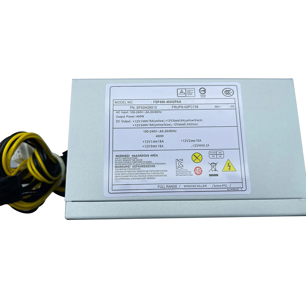 10Pin Motherboard 400W Power Supply For Office PC Wide Input Voltage 100-240V Stable Clean Output Voltage For FSP400-40AGPAA