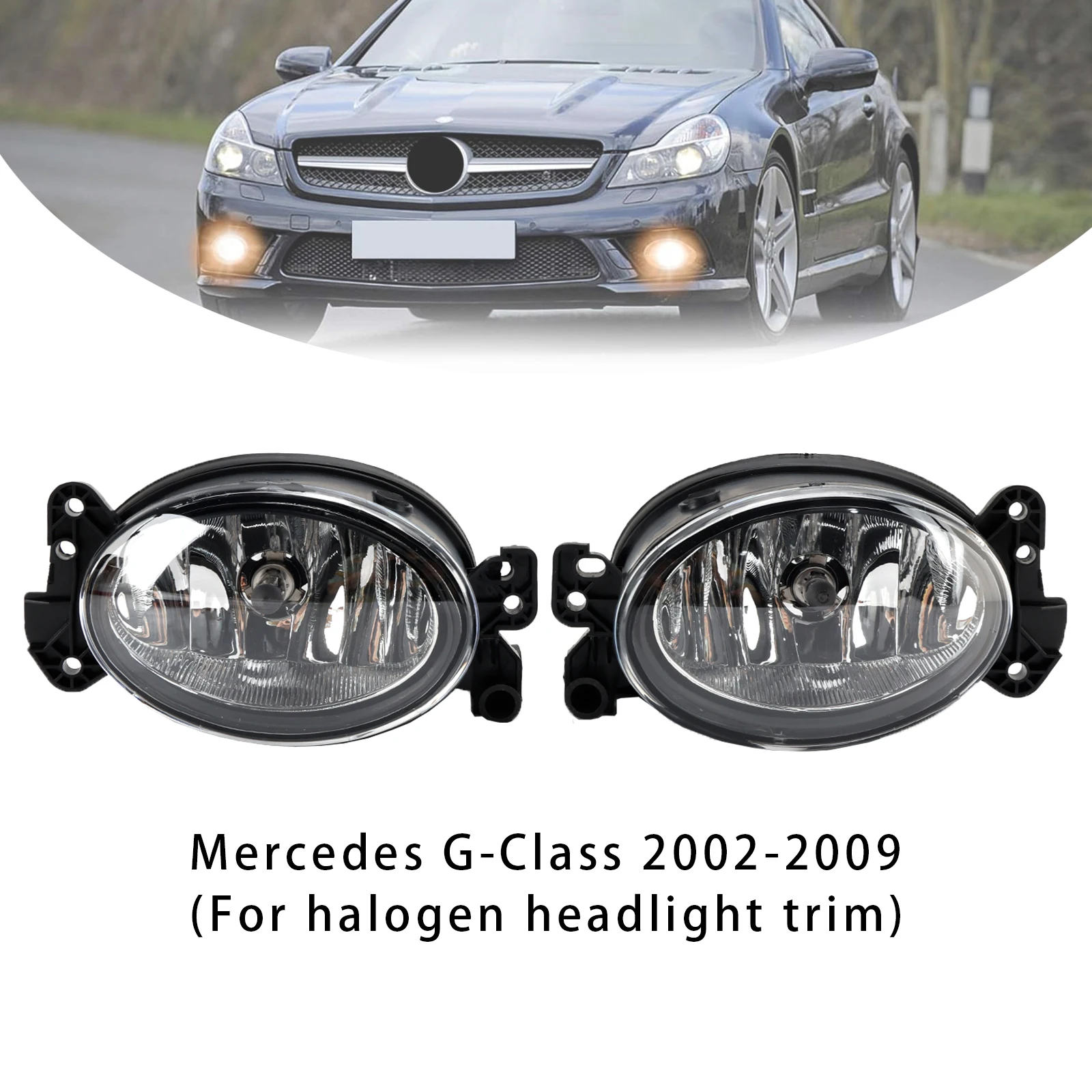 

Artudatech Pair Front Fog Light Lamps With Bulbs For Mercedes Benz W204 W211 W164 C219 Car Accessories