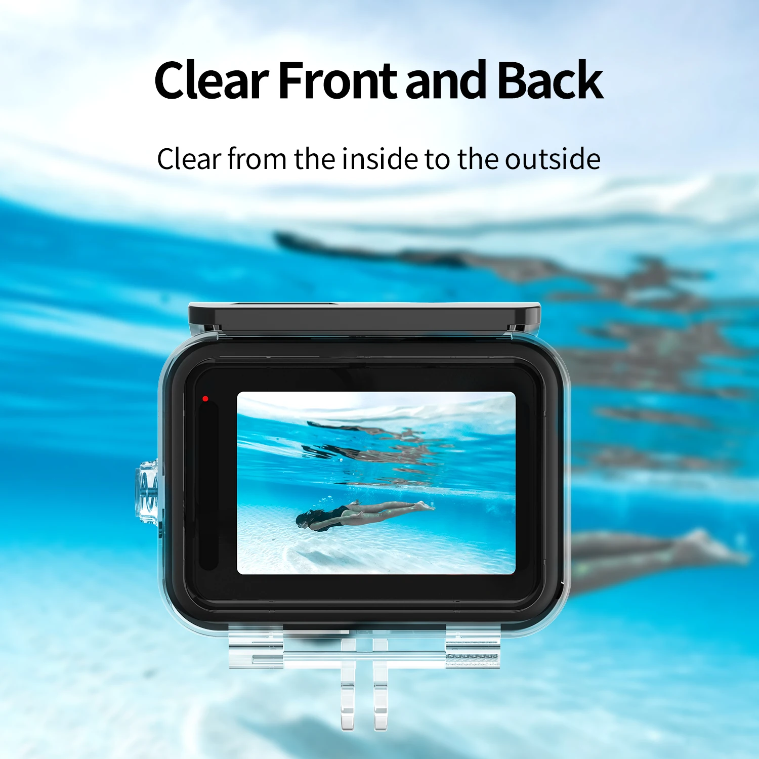 TELESIN 60M Waterproof Housing Case for Gopro Hero 13 12 11 10 9 Diving Protective Underwater Cover Lens Filter Buoyancy Rod Set