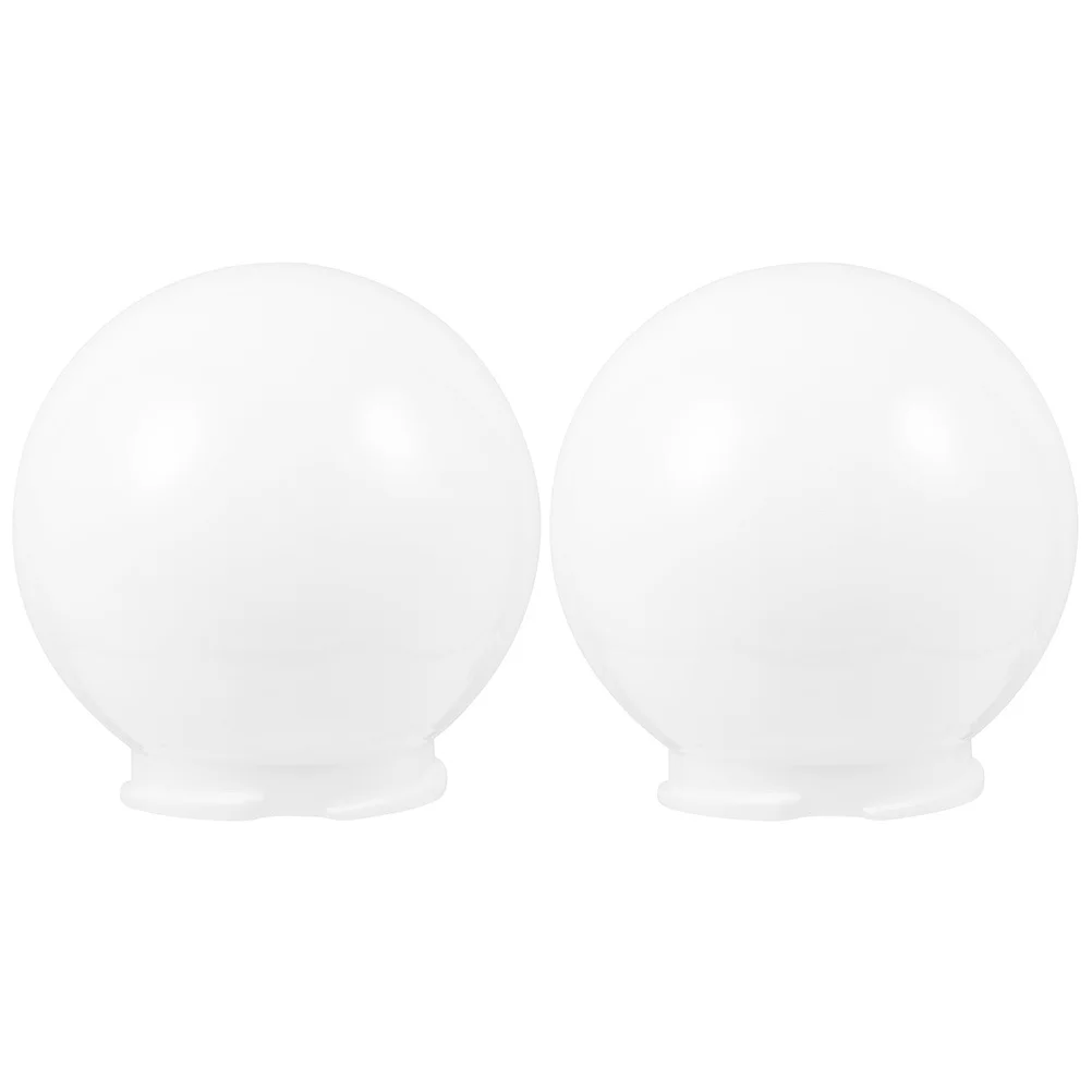 

2Pcs Round Acrylic Lampshade Outdoor Patio Light Cover Easy Installation No Dazzling Protection Lamp Shade Cover
