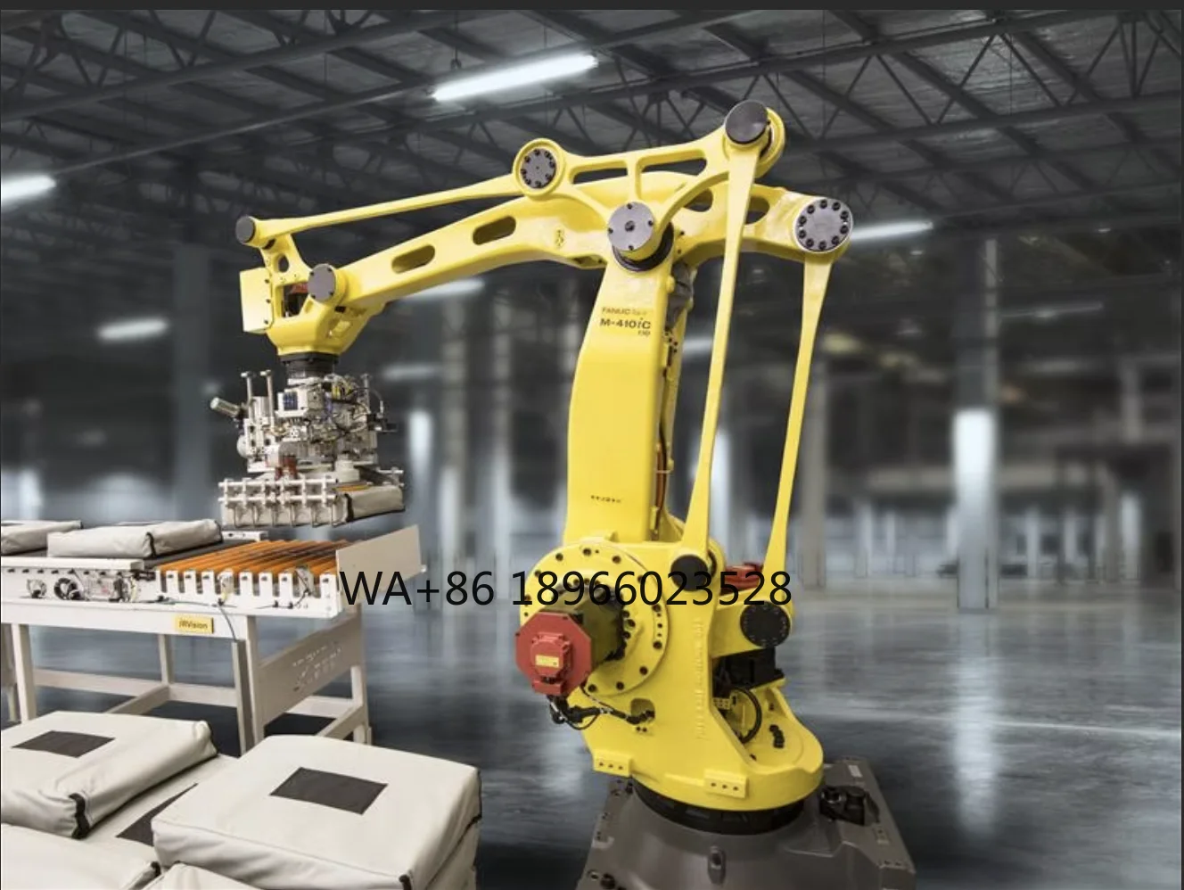 M-410iC/500 Palletizing Robot Arm 4 Axis Drive by AC Servo Motor 500kg Payload As Palletizing Pick and Place Robot