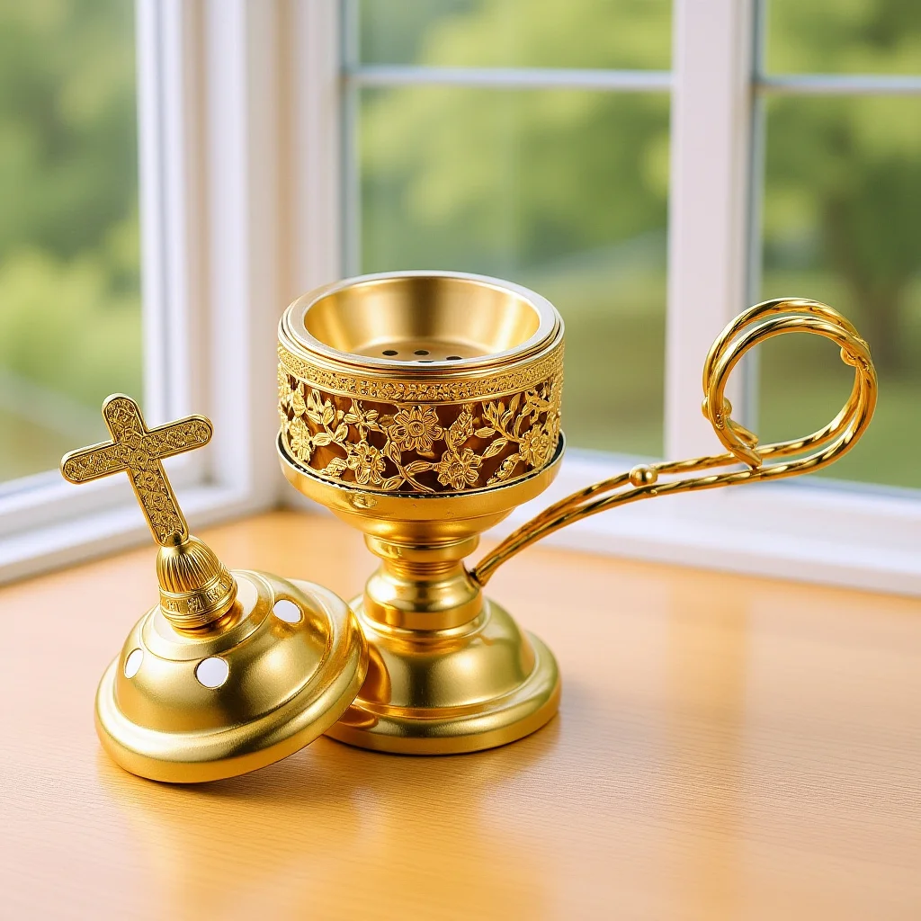 

Metal Incense Cone Burner Middle East Design Lightweight Portable Censer Aromatherapy Furnace Desktop Home Office Decoration