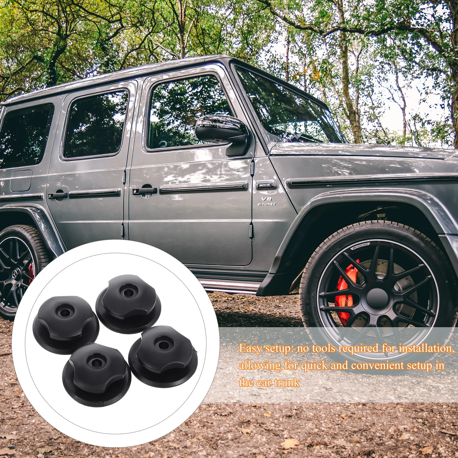 4 set Car Trunk Hook Mounts Cargo Net Clips Fasteners For Rear Seat Storage Organization Durable Vehicle Hook Replacement Sets