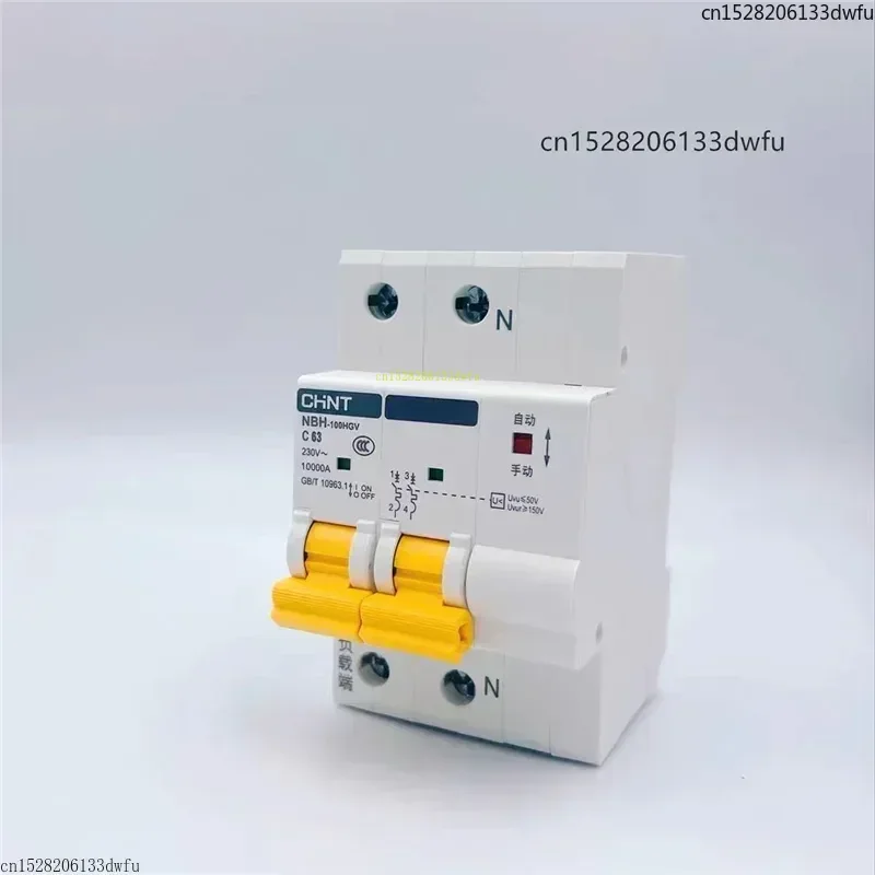 CHINT الشمسية التلقائي إغلاق NBH NBH-100HGV الجهد الزائد الجهد المنخفض الزائد حماية قطاع دارة اتصال الشبكة الكهروضوئية