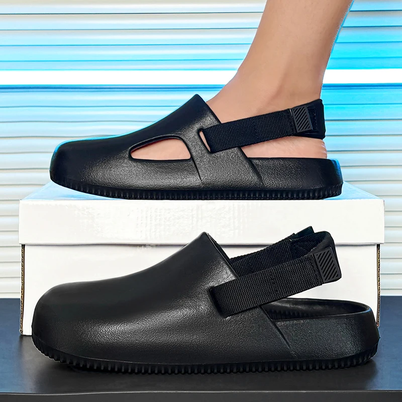 

Fashion Couple EVA Slippers Closed Toe Soft Sole Anti-slip Thick Sole Comfortable Trendy Indoor Outdoor Daily Wear Slippers