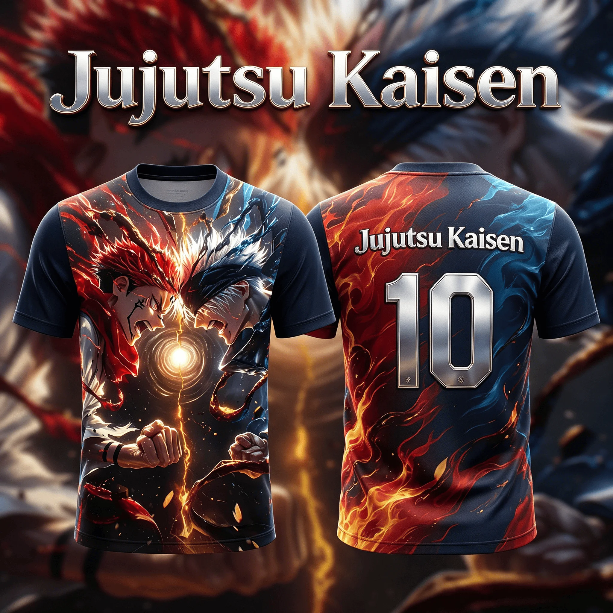 Anime Jujutsu Kaisen Ryomen Sukuna VS Satoru Gojo 3D Print Breathable Sports T-shirt Y2K 2026 Summer Trendy Unisex Tops