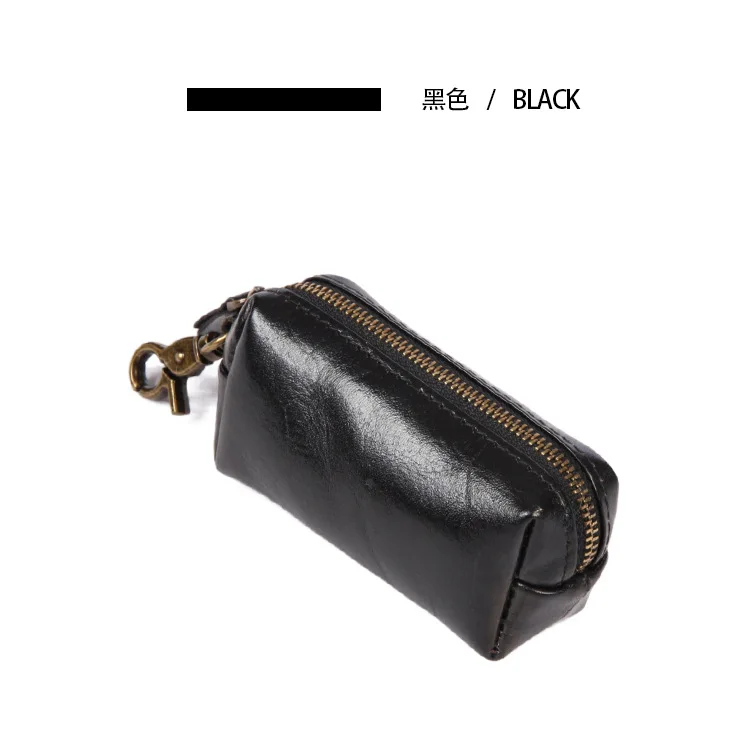 Handmade men's and women's retro simple fashion all-in-one car key bag leather key bag gift