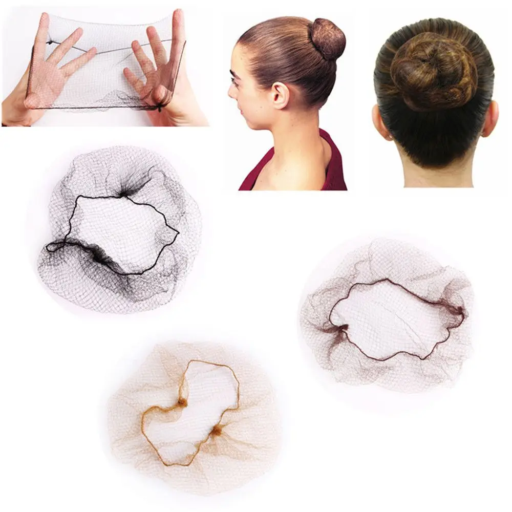 10/30 Pcs Hot Sale Ballet Snood Elastic Edge Hair Styling Tool Invisible Hair Nets Wig Net Bun Cover