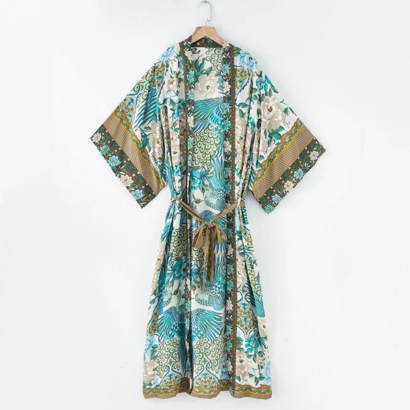 Yukata Kimono japonés tradicional para mujer, ropa japonesa de manga larga, Cosplay