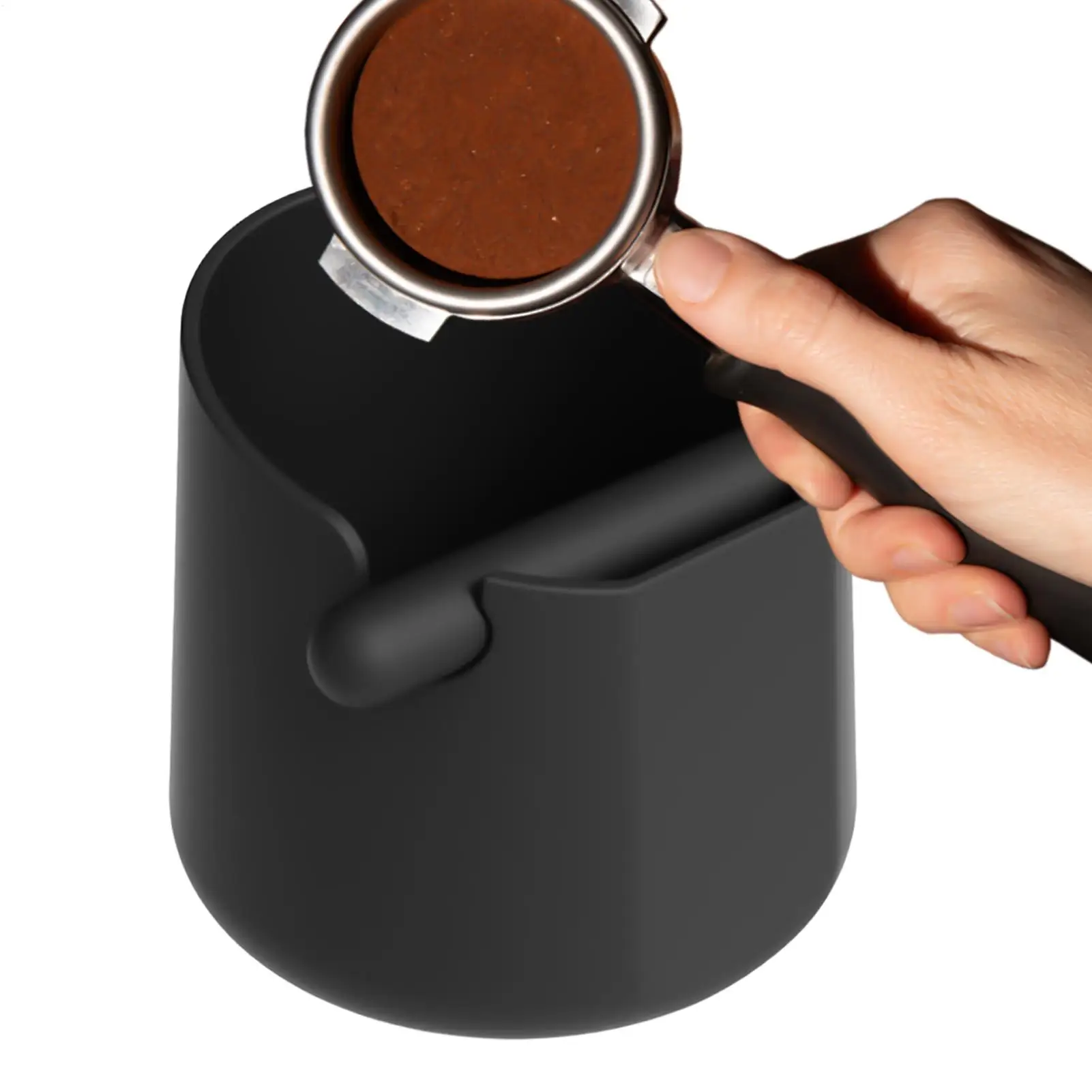 Coffee grounds tapping box with Removable Rod Non-slip Coffee Knocking Box silicone Silent espresso tapping box for Kitchen