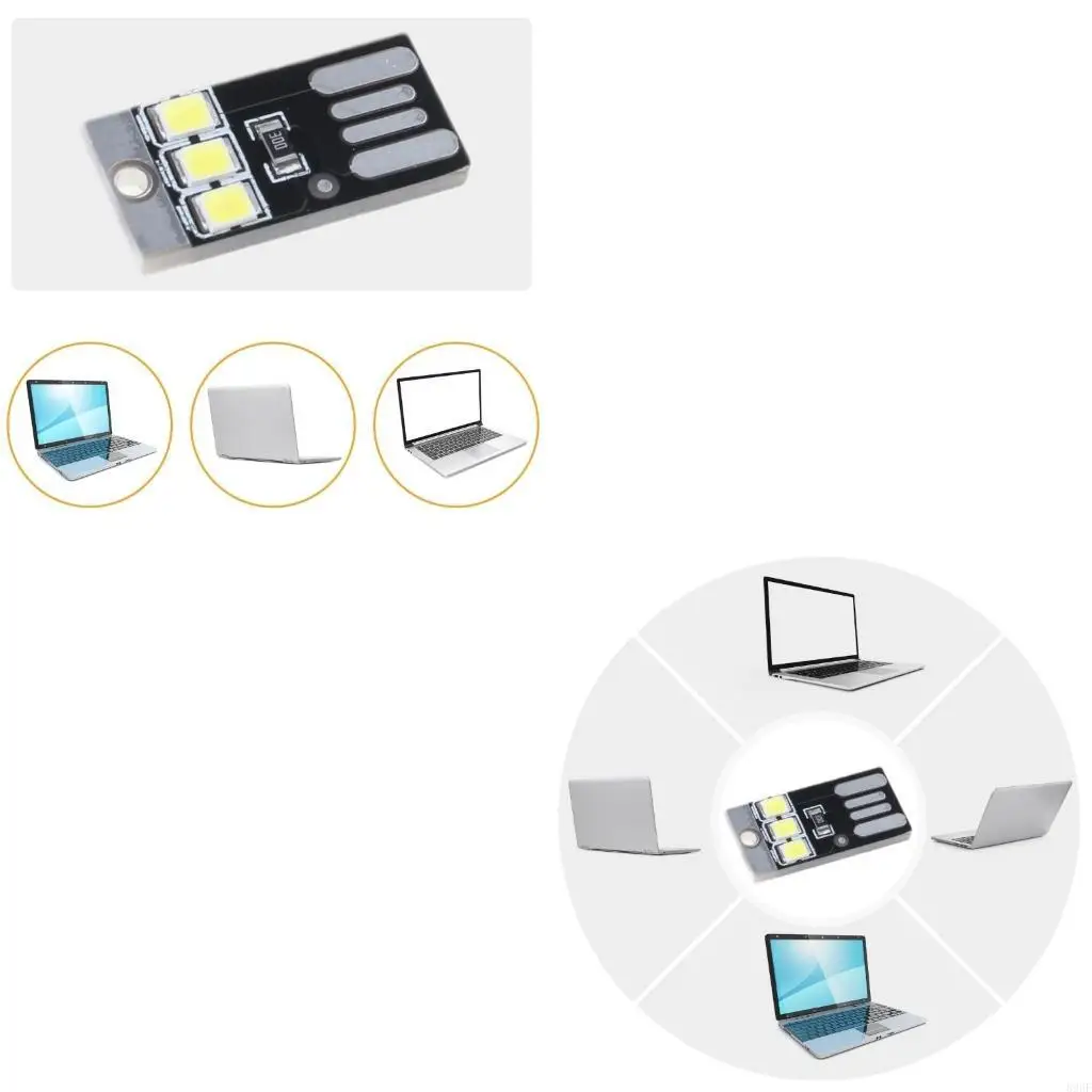 

896F 5pcs Светодиодные книжные лампы USB чтение