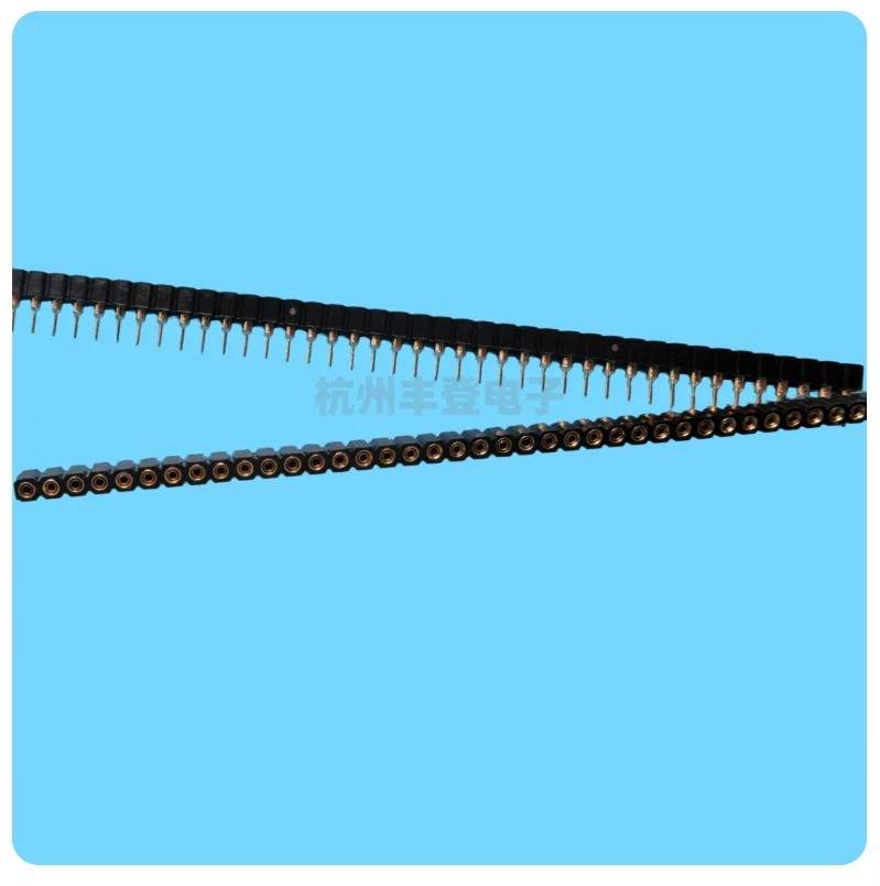 FreeShip 10pcs 1x40P  2.54mm High Quality 1*40Pin strip Round Female Pin Headers