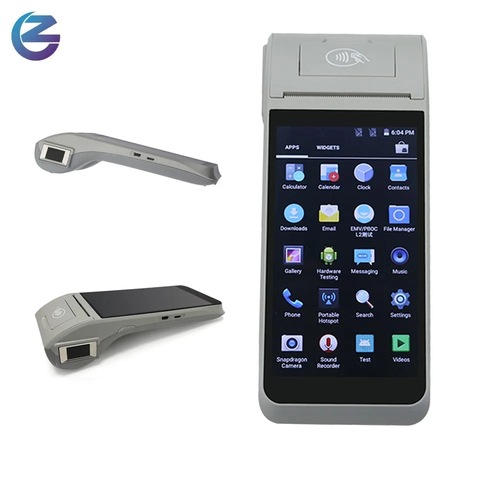 4G Wifi 5.5 Inch Handheld Mobile Android 11.0 Smart Biometric Fingerprint RFID POS Terminal For Loyalty Program System