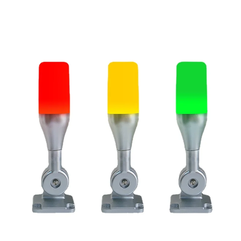 1 laag Tricolor Vouwen 24V Led Waarschuwingslampje Alarm Led Signaal Toren Voorzichtigheid Licht Voor CNC Machines Indicator Fault veiligheid Licht